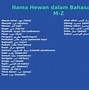 100 Nama Hewan Dalam Bahasa Arab