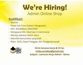 Deskripsi Pengalaman Kerja Admin Online Shop